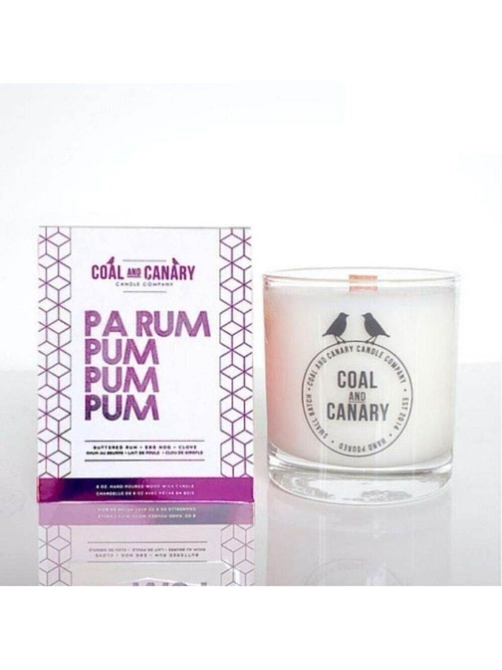 Soy Candle with Wooden Wick - Pa Rum Pum Pum Pum